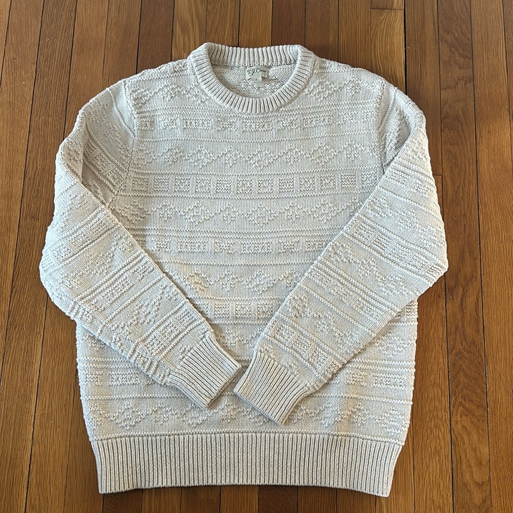 Men’s J Crew Cable-knit Sweater Large